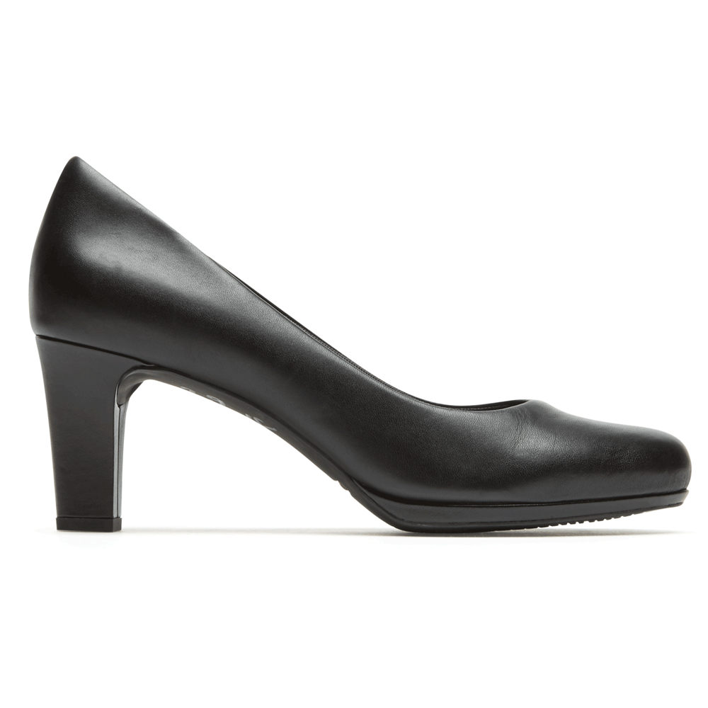 Rockport Womens Pumps Black - Total Motion Leah - UK 742-ETLHAN